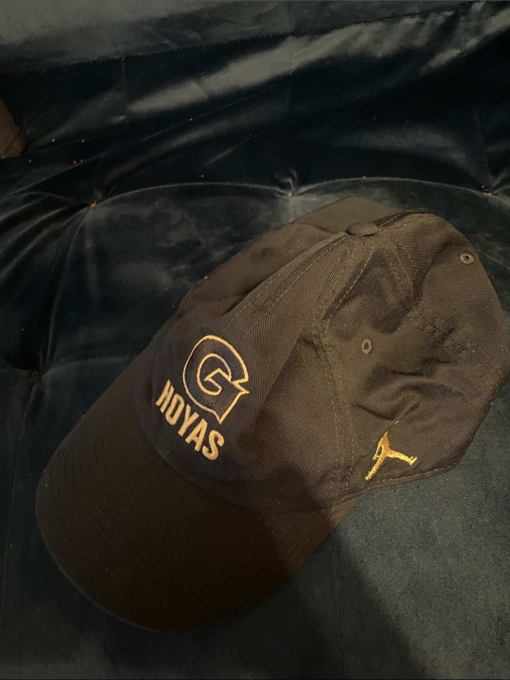 Nike Black and Gold Hoyas Baseball Cap